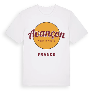 Avançon cirkel t-shirt – ekologisk bomull t-shirt från Pinshirt