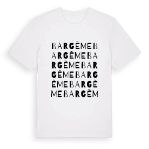 Bargème ordlek t-shirt – ekologisk bomull t-shirt från Pinshirt