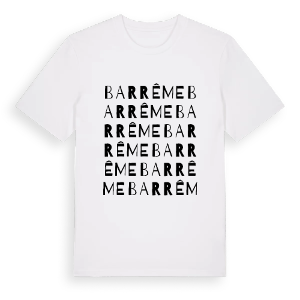 Barrême ordlek t-shirt – ekologisk bomull t-shirt från Pinshirt