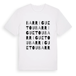 Barriguetou ordlek t-shirt – ekologisk bomull t-shirt från Pinshirt