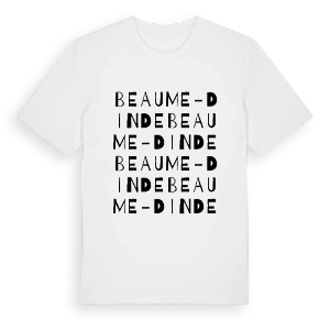 Beaume-Dinde ordlek t-shirt – ekologisk bomull t-shirt från Pinshirt
