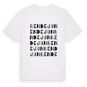 Bendejun ordlek t-shirt – ekologisk bomull t-shirt från Pinshirt