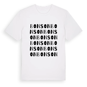 Bonson ordlek t-shirt – ekologisk bomull t-shirt från Pinshirt