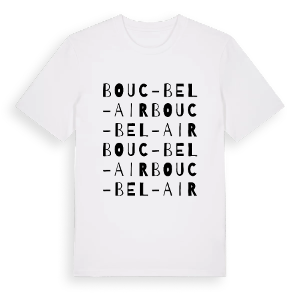Bouc-Bel-Air ordlek t-shirt – ekologisk bomull t-shirt från Pinshirt