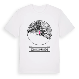 Bouches-du-Rhône t-shirt – ekologisk bomull t-shirt från Pinshirt