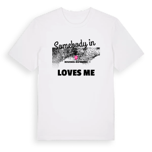 Någon i Bouches-du-Rhône älskar mig t-shirt – ekologisk bomull t-shirt från Pinshirt