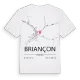 Briançon karta t-shirt