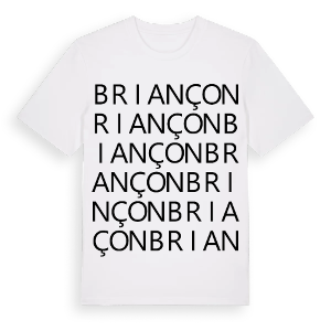 Briançon ordlek t-shirt – ekologisk bomull t-shirt från Pinshirt