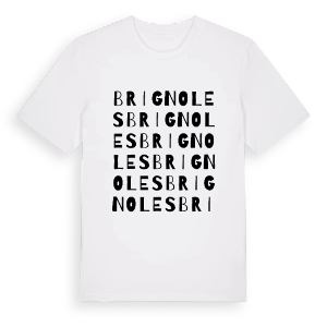 Brignoles ordlek t-shirt – ekologisk bomull t-shirt från Pinshirt