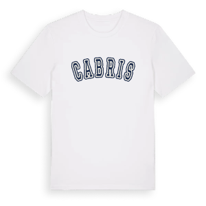 Cabris college t-shirt – ekologisk bomull t-shirt från Pinshirt