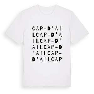 Cap-d'Ail ordlek t-shirt – ekologisk bomull t-shirt från Pinshirt