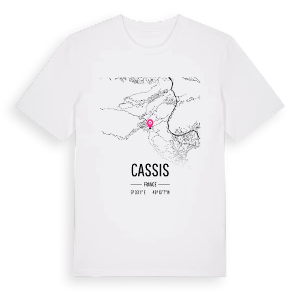 Cassis karta t-shirt – ekologisk bomull t-shirt från Pinshirt