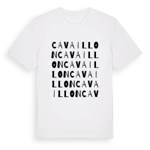 Cavaillon ordlek t-shirt – ekologisk bomull t-shirt från Pinshirt