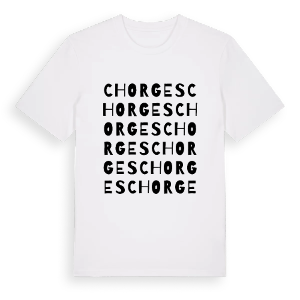 Chorges ordlek t-shirt – ekologisk bomull t-shirt från Pinshirt