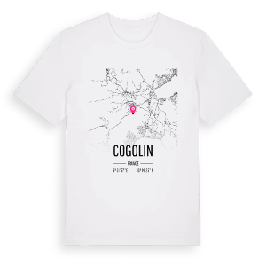 Cogolin karta t-shirt – ekologisk bomull t-shirt från Pinshirt