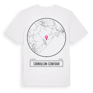 Cornillon-Confoux t-shirt – ekologisk bomull t-shirt från Pinshirt