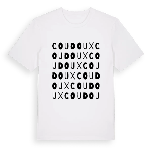 Coudoux ordlek t-shirt – ekologisk bomull t-shirt från Pinshirt