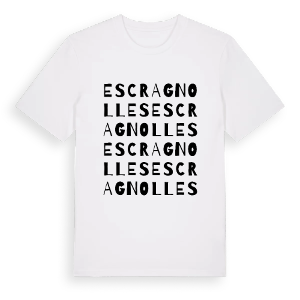 Escragnolles ordlek t-shirt – ekologisk bomull t-shirt från Pinshirt