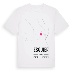 Esquier karta t-shirt – ekologisk bomull t-shirt från Pinshirt