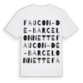 Faucon-de-Barcelonnette ordlek t-shirt