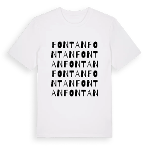Fontan ordlek t-shirt – ekologisk bomull t-shirt från Pinshirt