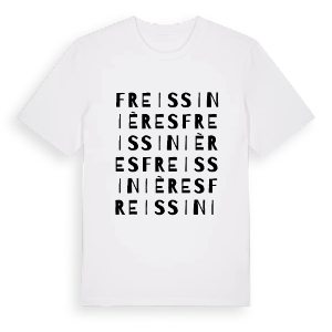 Freissinières ordlek t-shirt – ekologisk bomull t-shirt från Pinshirt