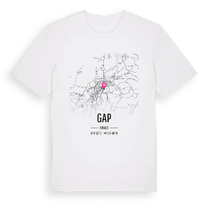 Gap karta t-shirt – ekologisk bomull t-shirt från Pinshirt