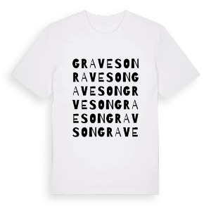 Graveson ordlek t-shirt – ekologisk bomull t-shirt från Pinshirt