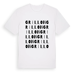 Grillon ordlek t-shirt – ekologisk bomull t-shirt från Pinshirt
