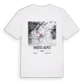 Hautes-Alpes karta t-shirt