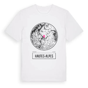 Hautes-Alpes t-shirt – ekologisk bomull t-shirt från Pinshirt