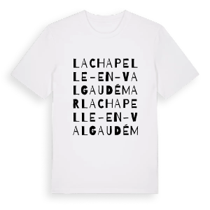 La Chapelle-en-Valgaudémar ordlek t-shirt – ekologisk bomull t-shirt från Pinshirt