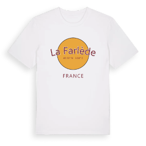 La Farlède cirkel t-shirt – ekologisk bomull t-shirt från Pinshirt