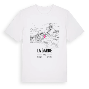 La Garde karta t-shirt – ekologisk bomull t-shirt från Pinshirt