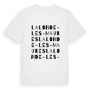 La Londe-les-Maures ordlek t-shirt – ekologisk bomull t-shirt från PinShirt