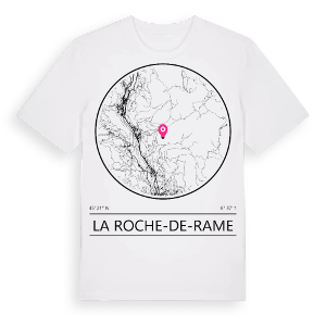 La Roche-de-Rame t-shirt – ekologisk bomull t-shirt från Pinshirt