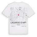 Lagarde-d'Apt karta t-shirt