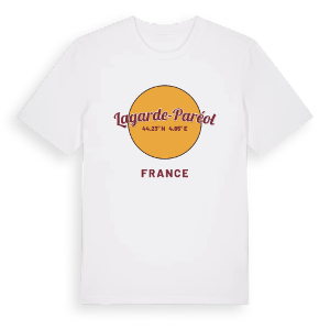 Lagarde-Paréol cirkel t-shirt – ekologisk bomull t-shirt från Pinshirt
