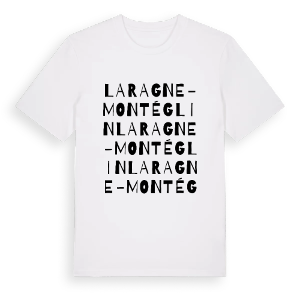 Laragne-Montéglin ordlek t-shirt – ekologisk bomull t-shirt från Pinshirt