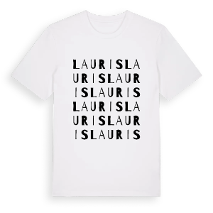 Lauris ordlek t-shirt – ekologisk bomull t-shirt från Pinshirt