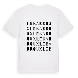 Le Barroux ordlek t-shirt – ekologisk bomull t-shirt från Pinshirt