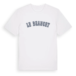Le Beaucet college t-shirt – ekologisk bomull t-shirt från Pinshirt