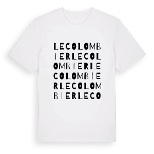 Le Colombier ordlek t-shirt – ekologisk bomull t-shirt från Pinshirt