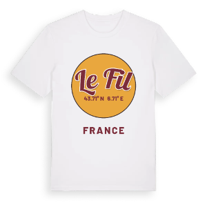 Le Fil cirkel t-shirt – ekologisk bomull t-shirt från Pinshirt