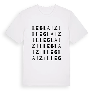 Le Glaizil ordlek t-shirt – ekologisk bomull t-shirt från Pinshirt