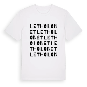Le Tholonet ordlek t-shirt – ekologisk bomull t-shirt från Pinshirt