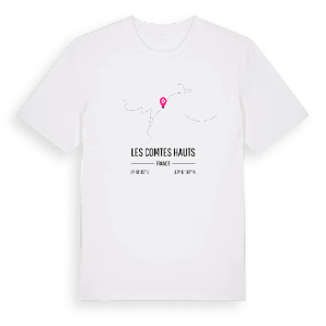 Les Comtes Hauts karta t-shirt – ekologisk bomull t-shirt från Pinshirt