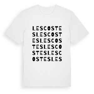 Les Costes ordlek t-shirt – ekologisk bomull t-shirt från Pinshirt