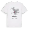 Marseille karta t-shirt