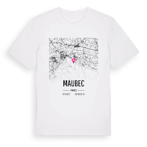 Maubec karta t-shirt – ekologisk bomull t-shirt från Pinshirt